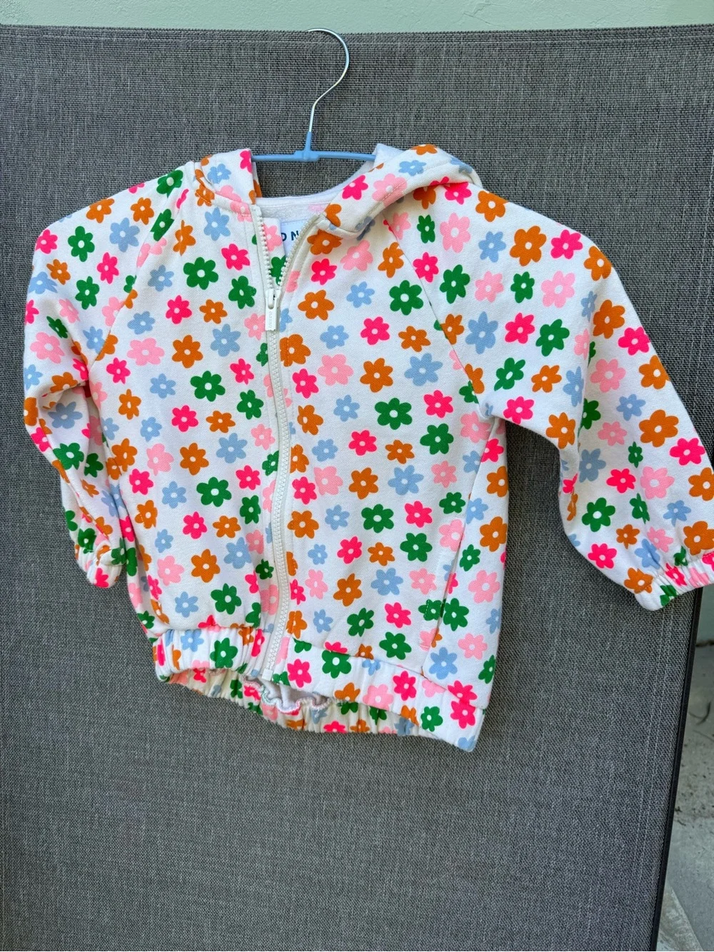 Old Navy Toddlers Hooded Sweatshirt, Cotton Blend, Floral Size 4T, Cute & Comfy